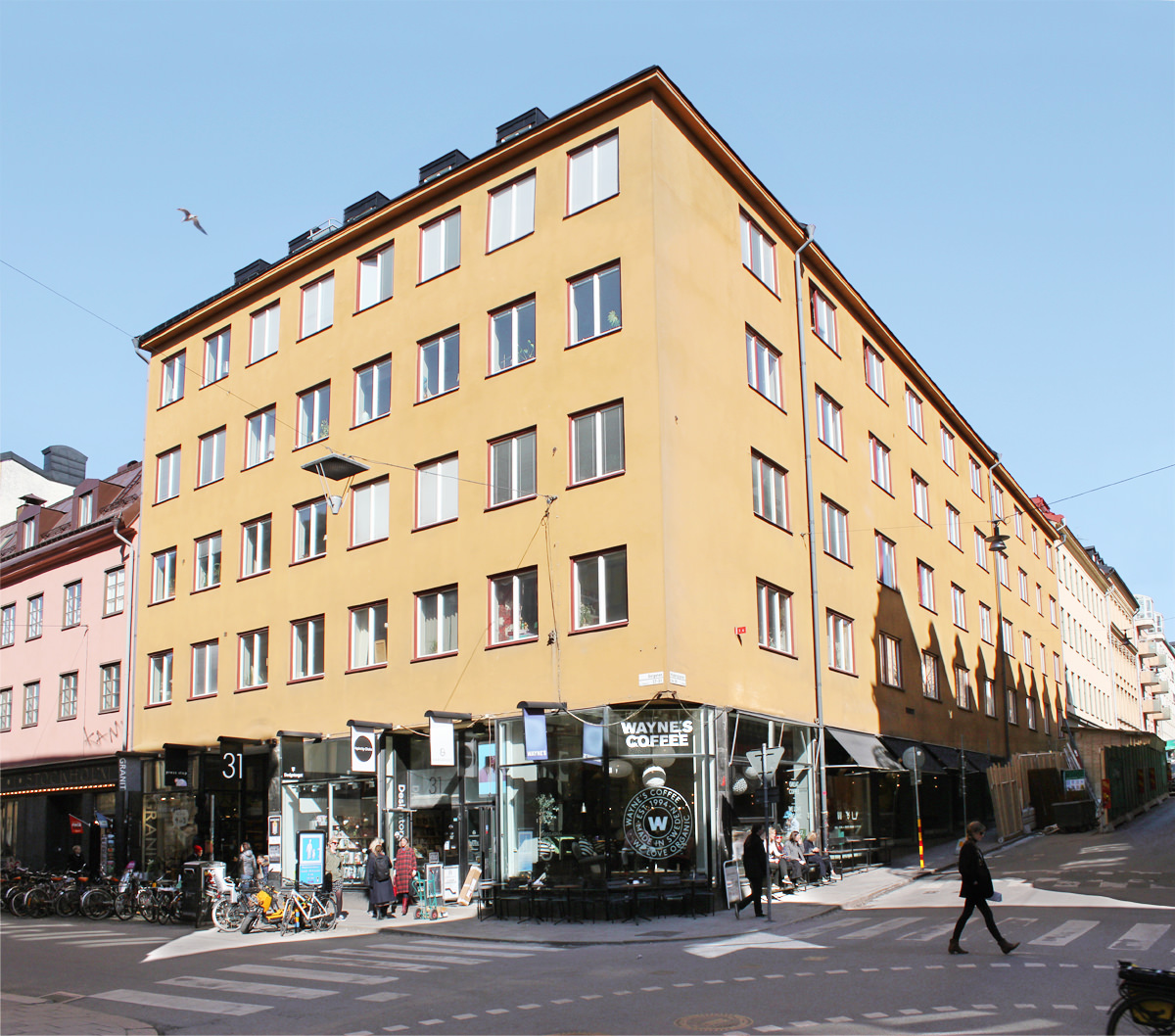 Fastigheten Kejsaren 18 på Götgatan 31 och Högbergsgatan 36 på Södermalm.