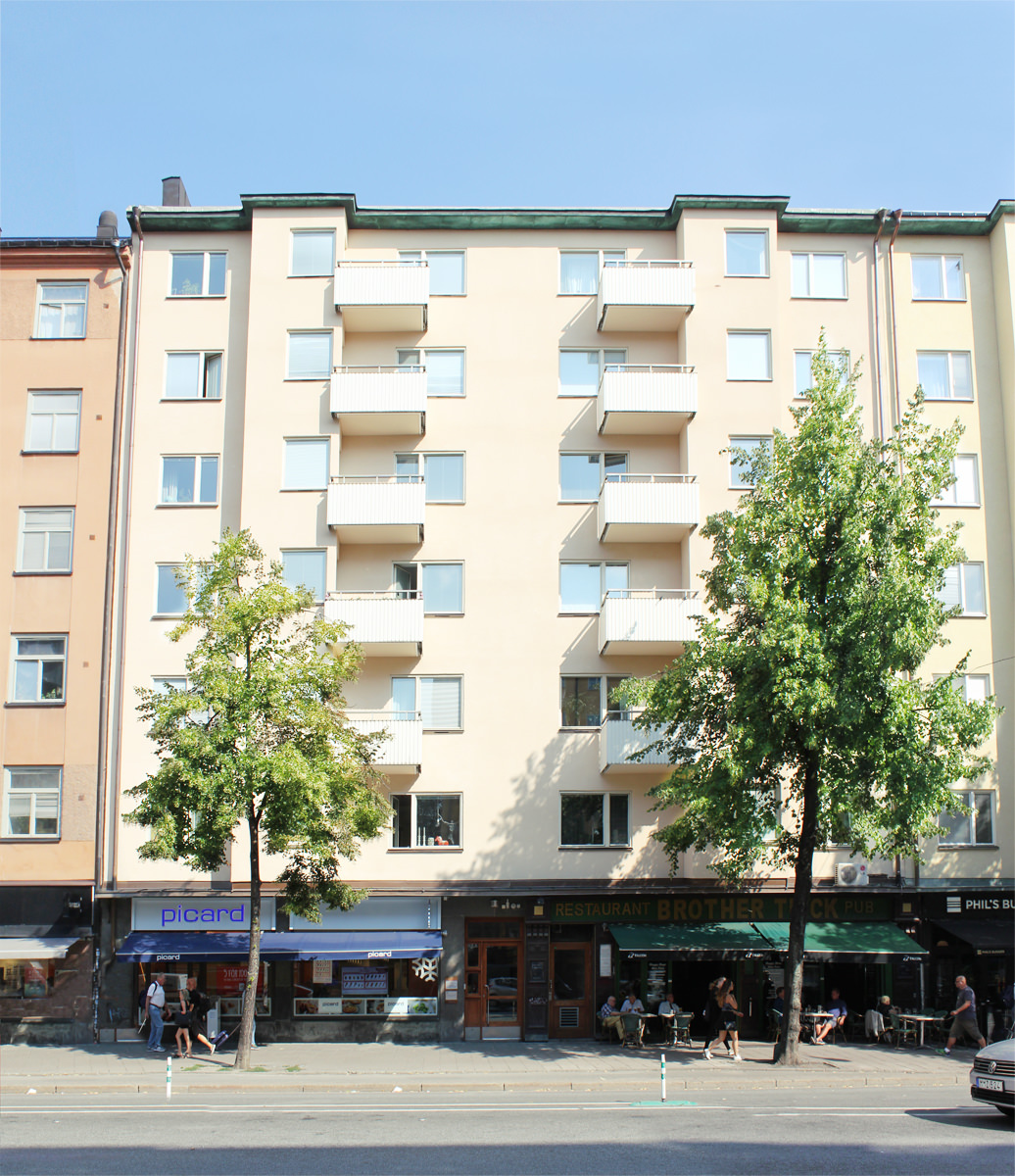Fastigheten Obelisken 23 på Götgatan 85 på Södermalm.